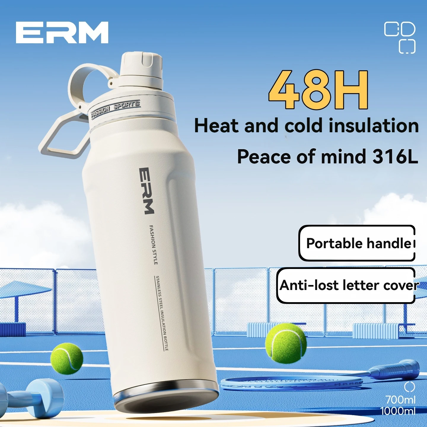 

Бутылка для воды из нержавеющей стали, велосипедная бутылка, фитнес-бутылка, термос для сохранения тепла и холода, автомобильная кружка с трубочкой.