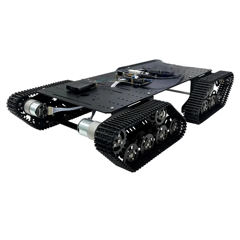 Image 3: Chariot de combat RC à chenilles assemblé grande capacité avec moteur MC6C, plateforme à code source ouvert ROS pour kit de voiture robot programmable STM32