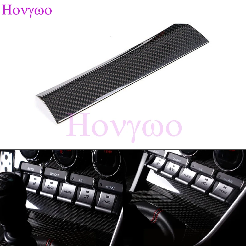 

For Subaru BRZ For Toyota GR86 2022up Real Carbon Fiber Car AC Button Frame Panel Lower Trim Interior Accessories