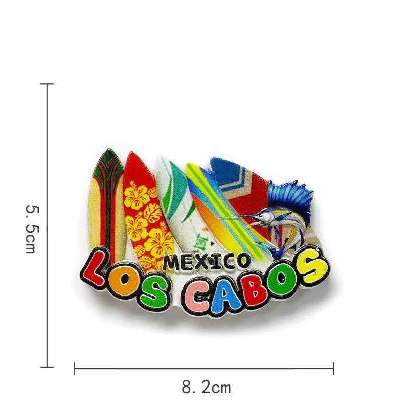 

Mexico Los Cabos Personalized Creative Magnetic Fridge Magnets Travel Souvenirs Home Decorations