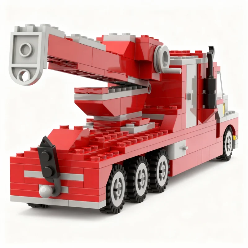 Set de Construcción Universal MOC de 192 Piezas, Modelo de Camión de Remolque Peterbilt, Bloques de Juguetes, Regalos de Navidad, Arquitectura, Bricolaje, Idea Creativa