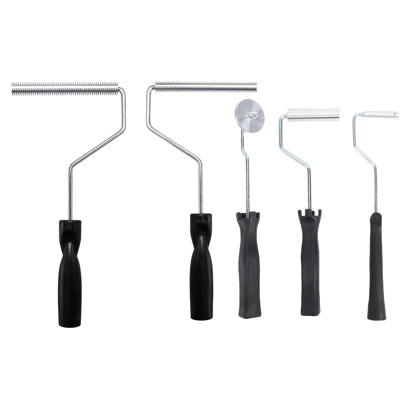 5PCS Fiberglass Laminating Rollers Aluminum Head Bubble Paddle Tool Kit for Mold Resin Composite Projects Bathtub Boat Repair