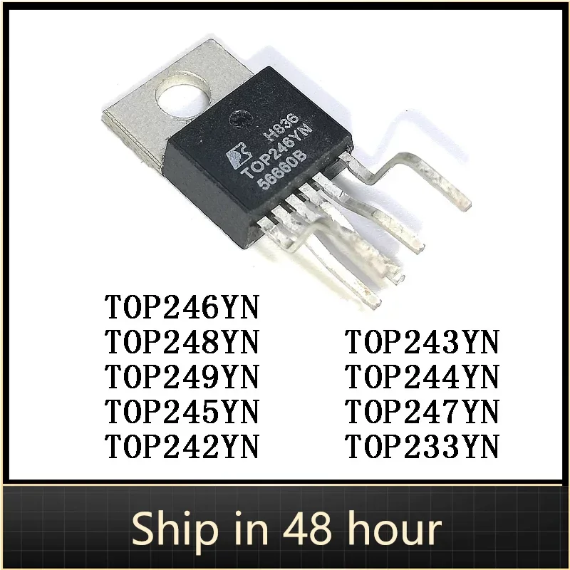 

10Pcs TOP246YN TOP248YN TOP249YN TOP245YN TOP242YN TOP243YN TOP244YN TOP247YN TOP233YN TOP223YN TOP224YN TOP255YN TO-220 IC Chip