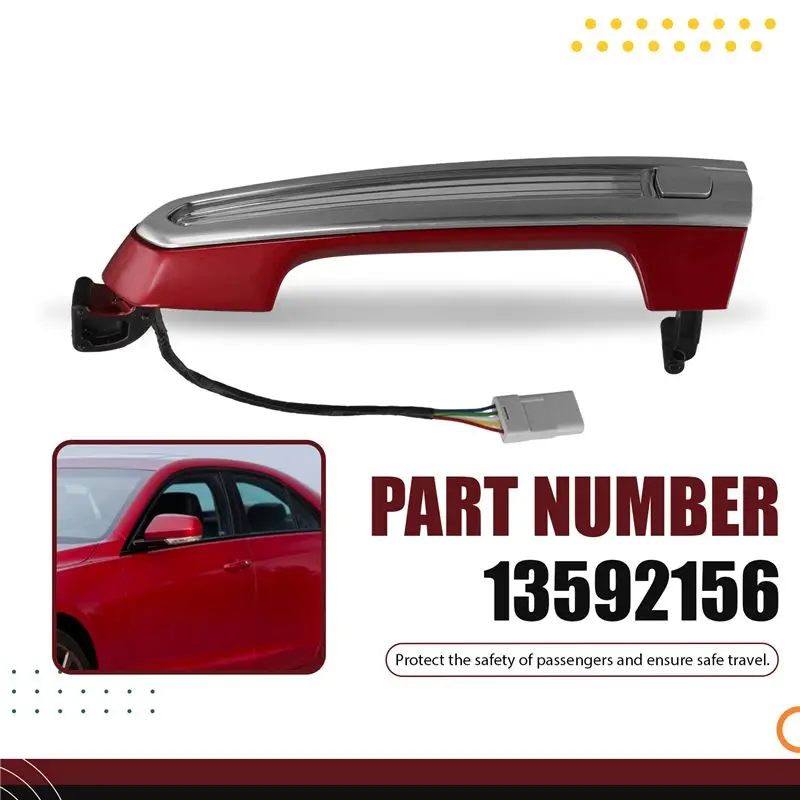 A60E-Car Front Exterior Side Door Handle 13592156 Fits For Cadillac ATS CTS XTS 2013-2014