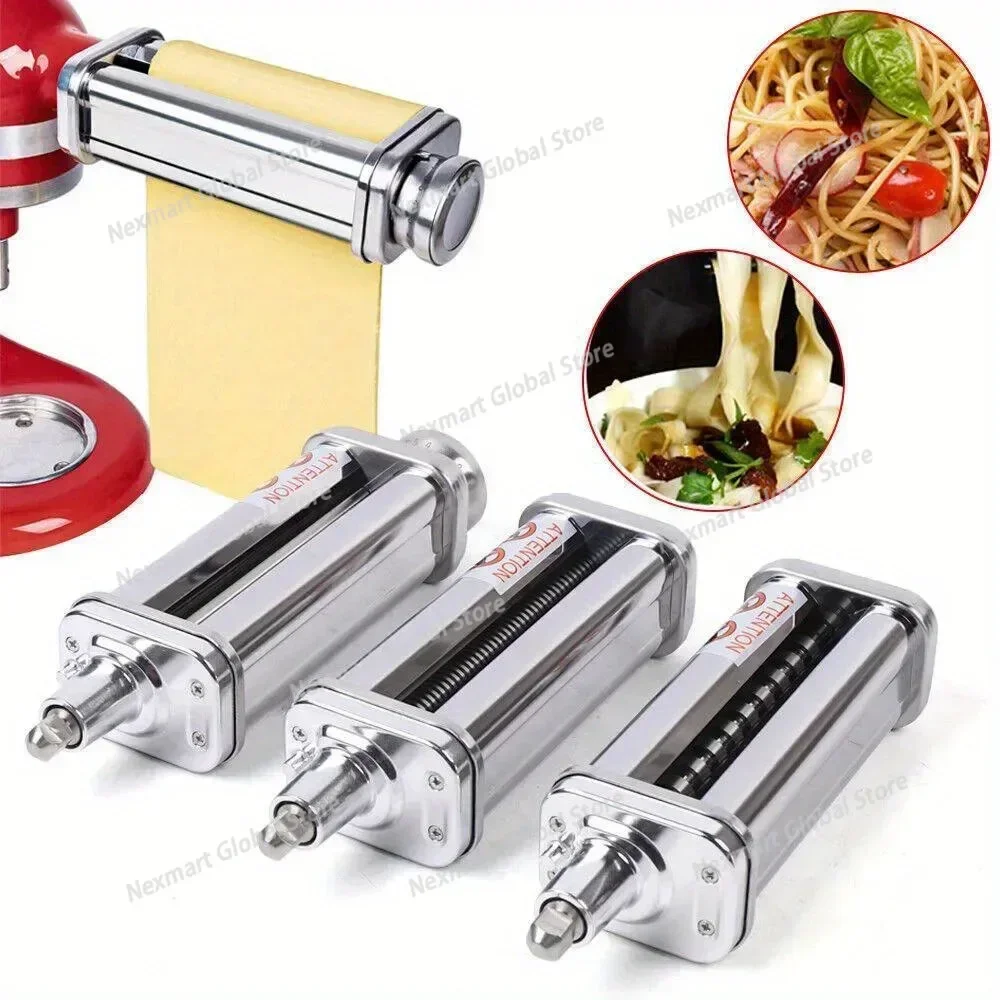 Stand Mixer Attachment, Pasta Roller, Stainless Steel Noodle Maker for Homemade Pasta Making Tools