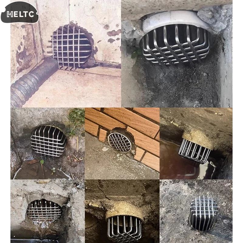 المجاري الطابق استنزاف سقف مستدير الطابق استنزاف الفولاذ كبير النزوح شرفة غطاء الصرف مكافحة حجب غطاء أنبوب المطر على السطح #4