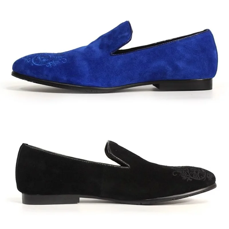 

Новые роскошные лоферы из натуральной кожи, мужская обувь, повседневное рабочее платье, модная кожаная обувь с вышивкой, мужские дышащие туфли на плоской подошве