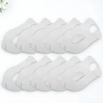 

10 Pcs Ultraviolet Light Blank Mask Bridegroom Handmade Paper Facial White Masks