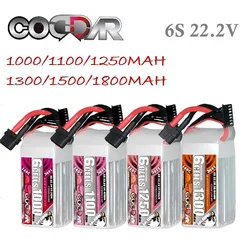 CODDAR 6S batteria Lipo 22.2v RC Lipo 1000mah 1100mah 1250mah 1300mah 1500mah 1800mah 110C 120C 130C 140C per RC Drone Car Boat