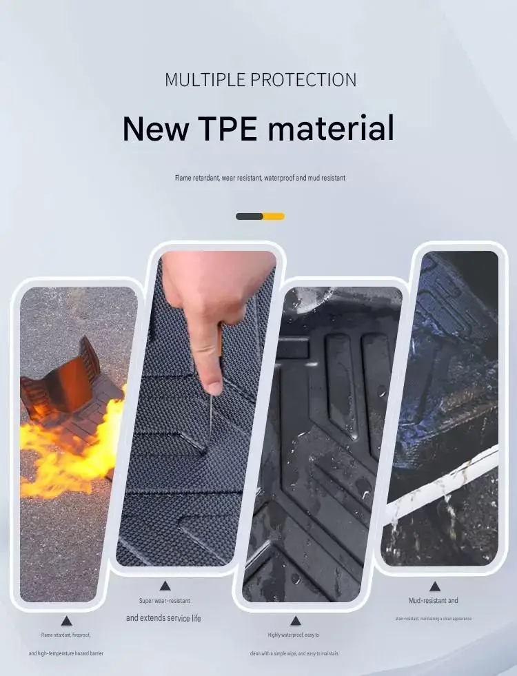 For Wuyang  NWT150 Foot Mat, Full Wrap Waterproof Non-Slip Wear-Resistant Motorcycle Floor Mat Accessories