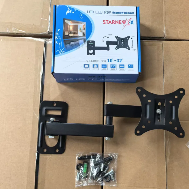 New TV Monitor TV Mounts LCD LED Monitor Wall Mount Bracket Adjustable TV Screen Holder TV Frame Support For 10-32 Inches TV
