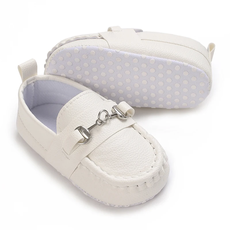 Spring and Autumn Baby Soft Bottom Anti slip Wear resistant Fashion Versatile Indoor and Outdoor Bean Shoes PU Upper
