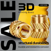 Brass Knurled Insert Nut M1 M1.4 M1.6 M1.7 M2 M2.5 M3 M4 M5 M6 M8 Melt Heat Molding Embedment Copper For Plastic Metal Injection