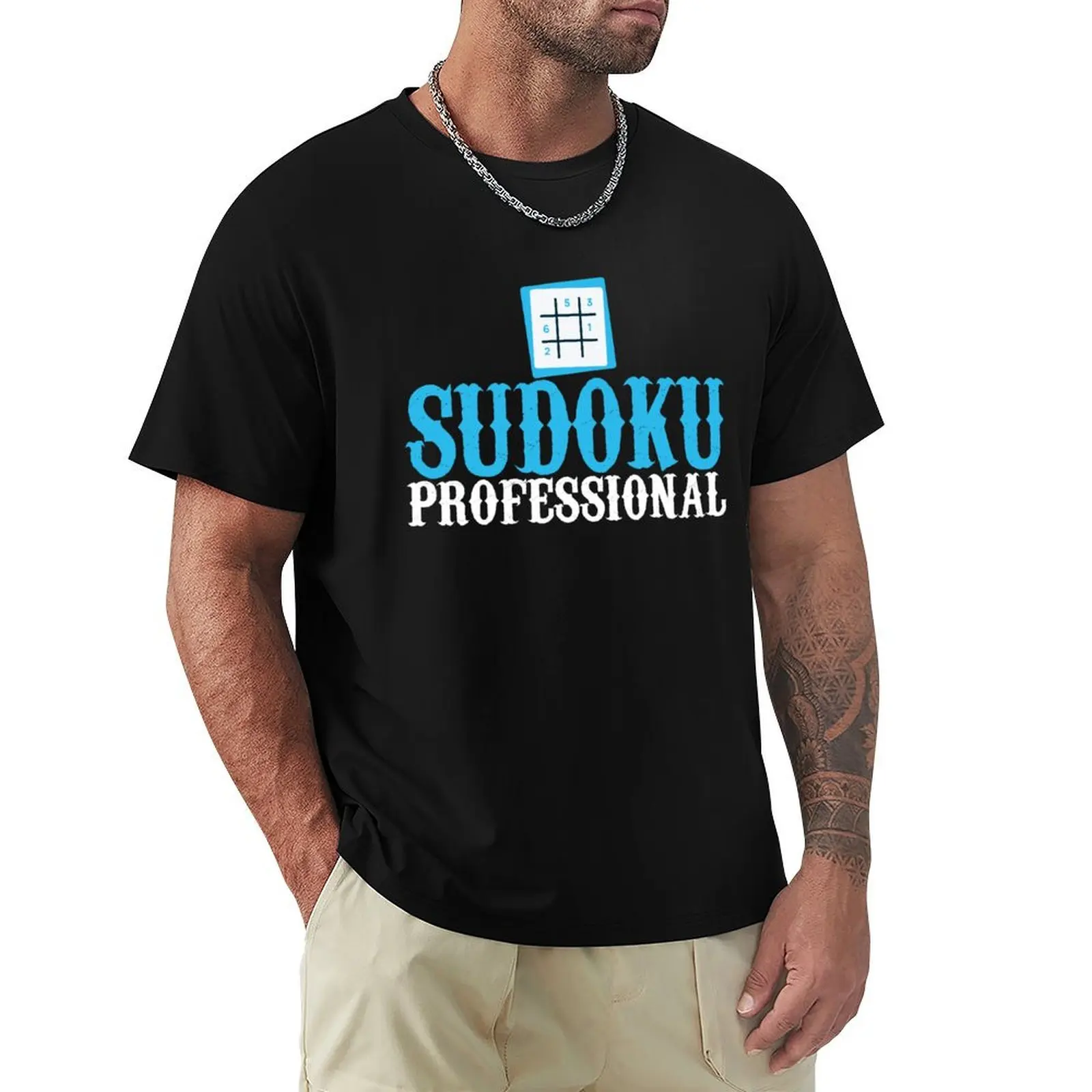 

Sudoku Professional T-Shirt clothes custom shirt vintage clothes Funny t-shirts workout shirts for men