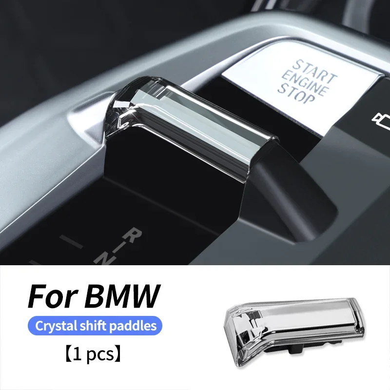 New Car Crystal shift paddles Replace Crystal Handle Gear Shift Knob Car accessories For BMW X1 X2 IX1 2023 2024