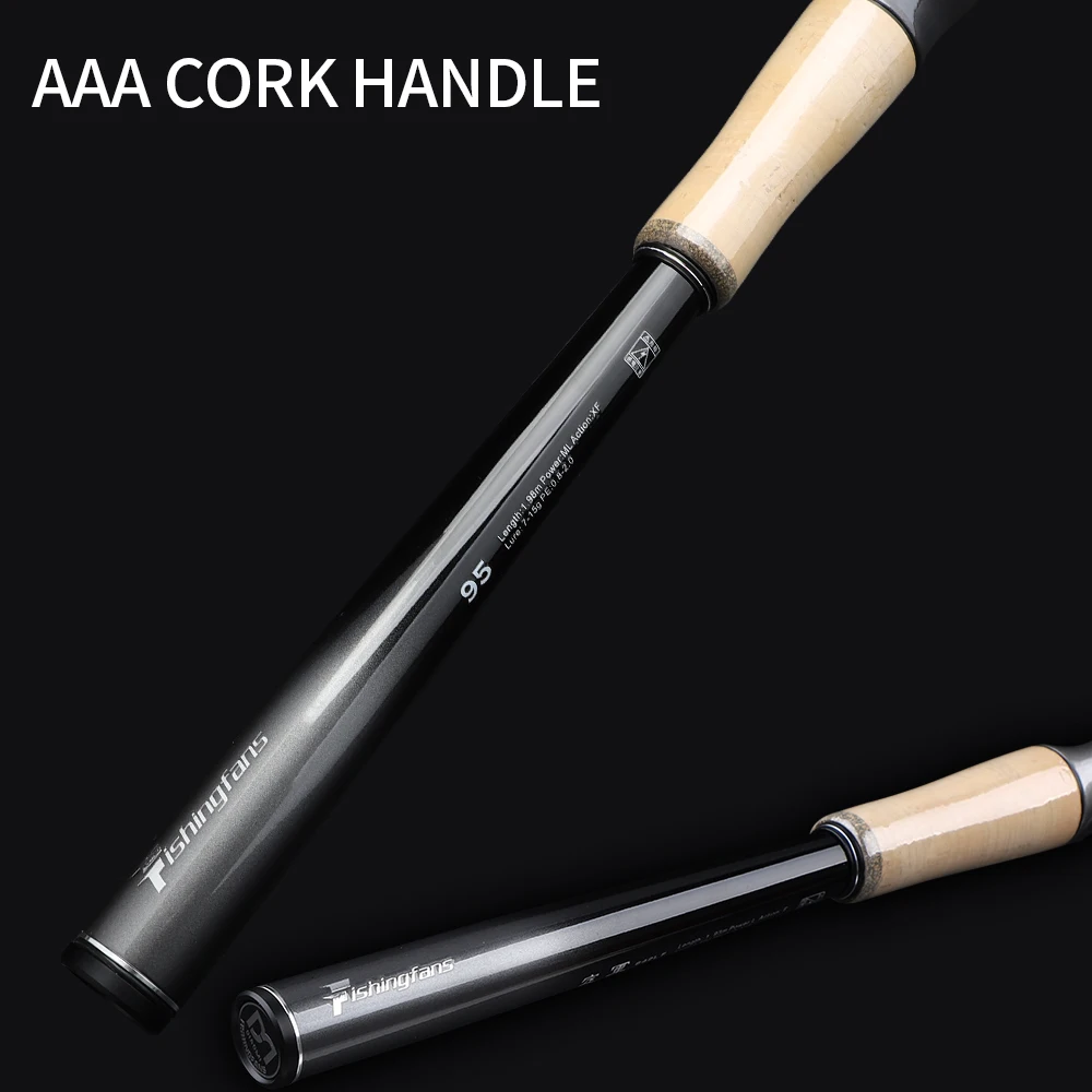 FISHINGFANS AUG TORAY T1100 Blank FUJI Alconite SIC Tip Guide L ML M 4 Axis Cross Carbon 3A Cork Carbon Handle Fishing Rod view 5