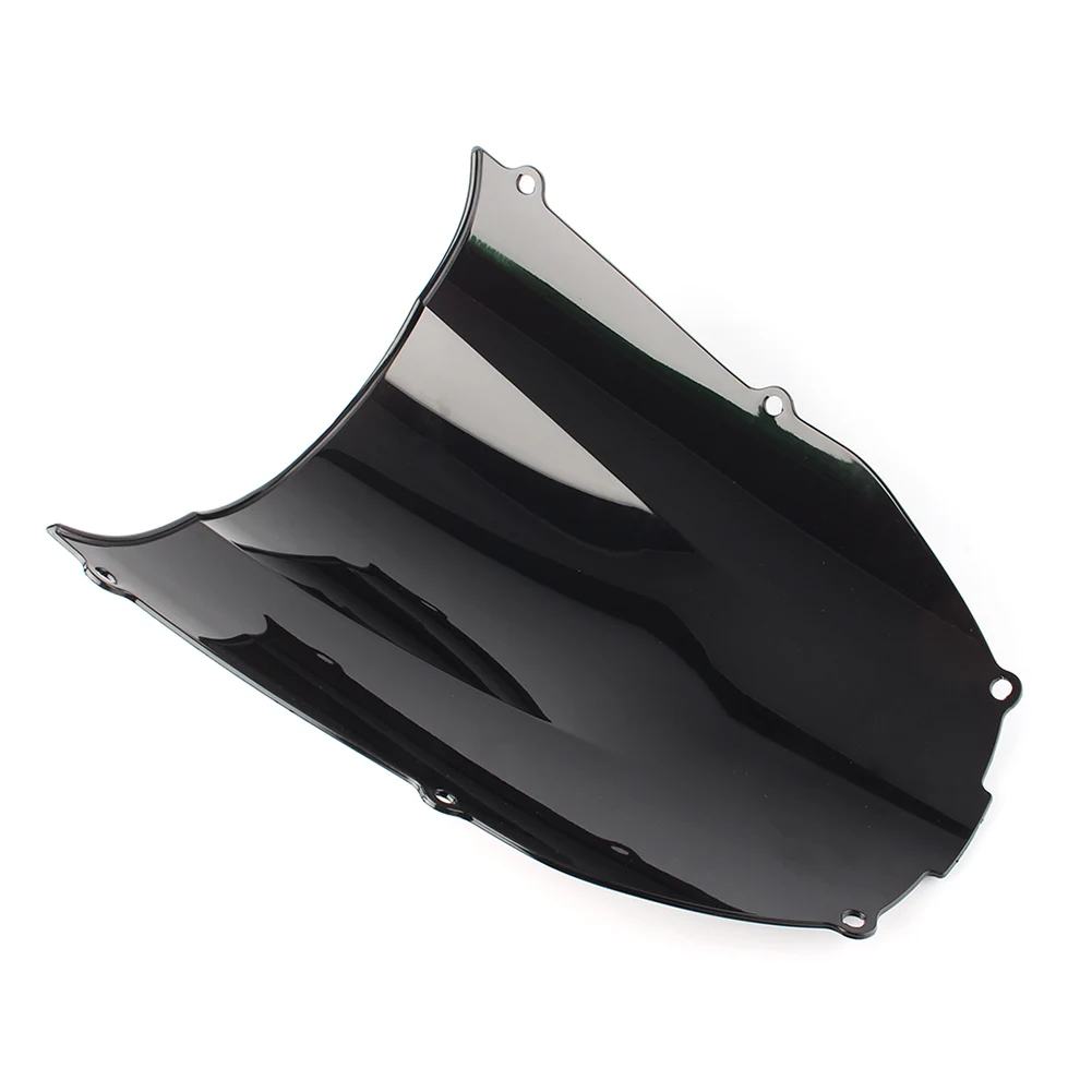 Motorcycle Windscreen Double Bubble Windshield For Kawasaki Ninja ZX6R ZX-6R 2000 2001 2002 ABS Plastic