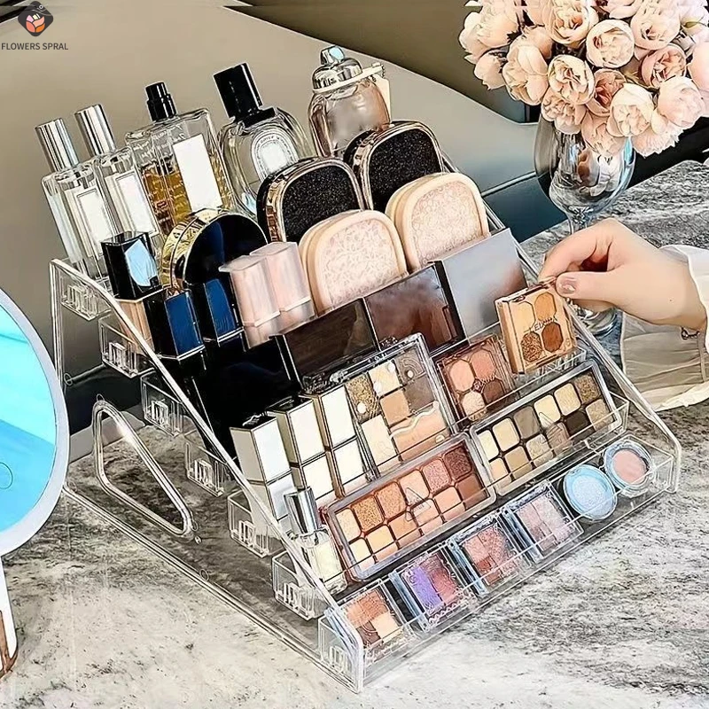 5/7-Story Transparent Storage Box, Makeup Storage Rack, Display Cabinet, Desktop Stand, Transparent Makeup Storage Box