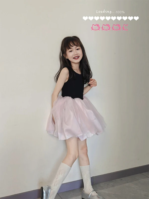girls-ballet-sle-dance-vest-dr-puffy-princ-skirt-high-waist-soft-polyester-fiber-summer-casual-princ-dr