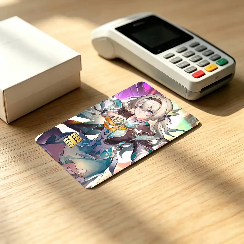 Honkai S-Star Rail Firefly Credit Card HD Stickers Game Card Decal Small Chip Waterproof Sticker Gift