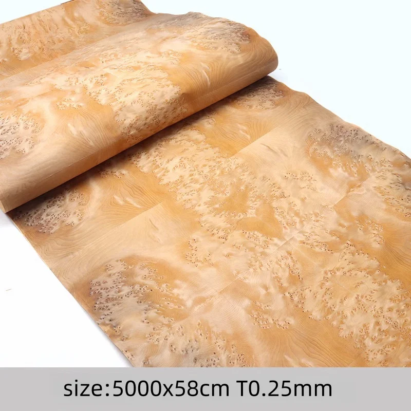 Natural Burl Veneer for Luxury Furniture Decoration Walnut High Quality  Exotic Wood Grain size:58x250cm T0.25mm image 2