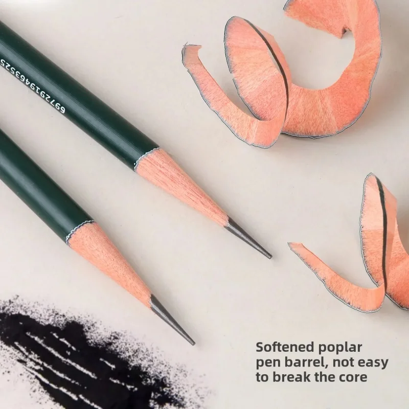 مجموعة أقلام رسم احترافية 10/12/19 قطعة أقلام رسم من فحم الجرافيت لوازم فنية للفنانين المبتدئين