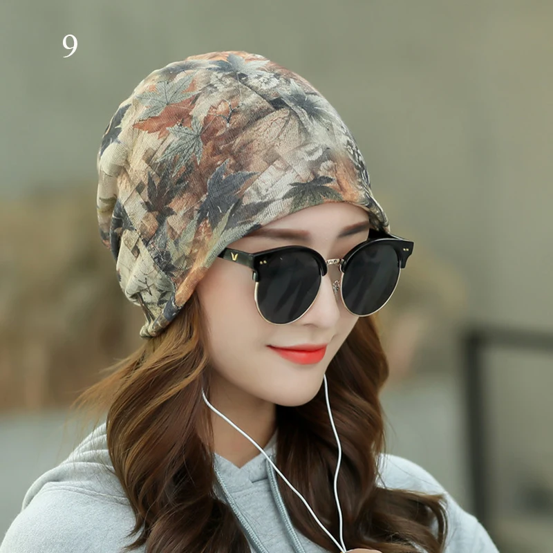 Women Beanies Caps Spring Women Beanie Hat For Women Caps 3 Way To Wear Bonnet   Chapeu Feminino Cap