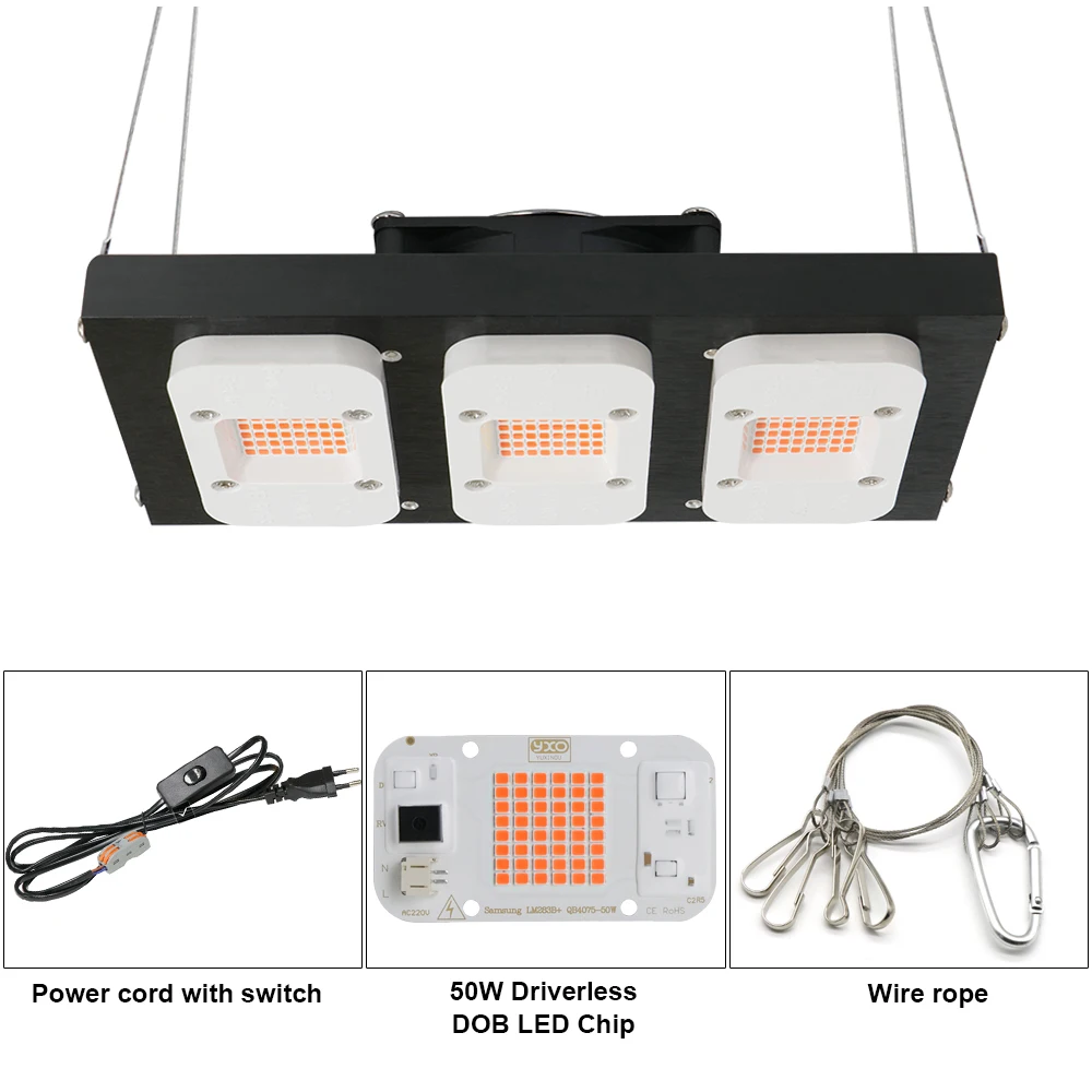 DIYLED-luz regulable de 1500W DOB, fitoamplificador de espectro completo, PPFD, para flores, invernadero, cultivo de plantas, verduras