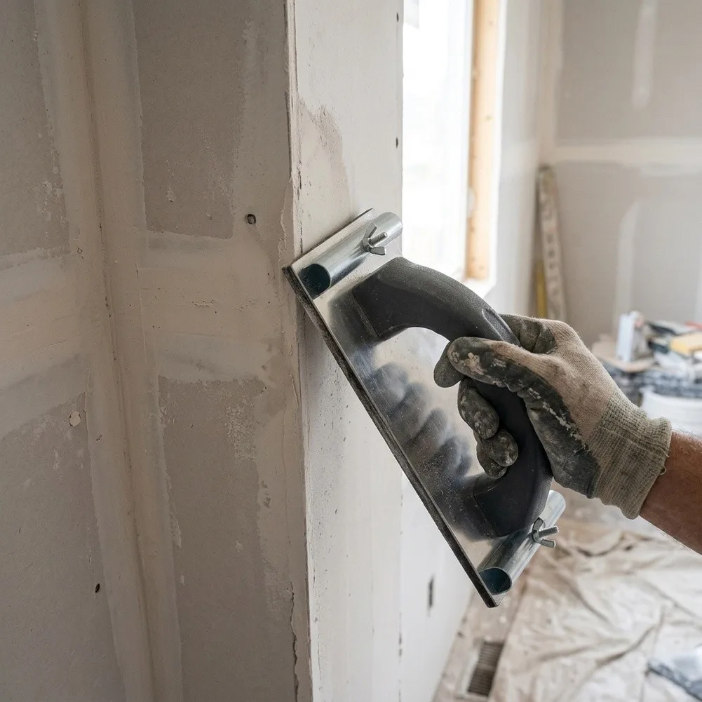 Aluminum Sanding Rack With Ergonomic Handle For Corner Finishing And Tight Spaces Drywall Plastering Tool