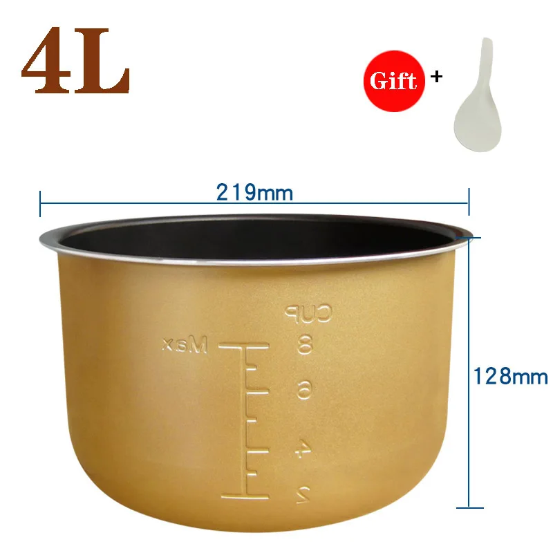 4L Electric pressure cooker liner inner bowls multicooker bowl  Non-stick Rice Pot Cooker Parts for Midea