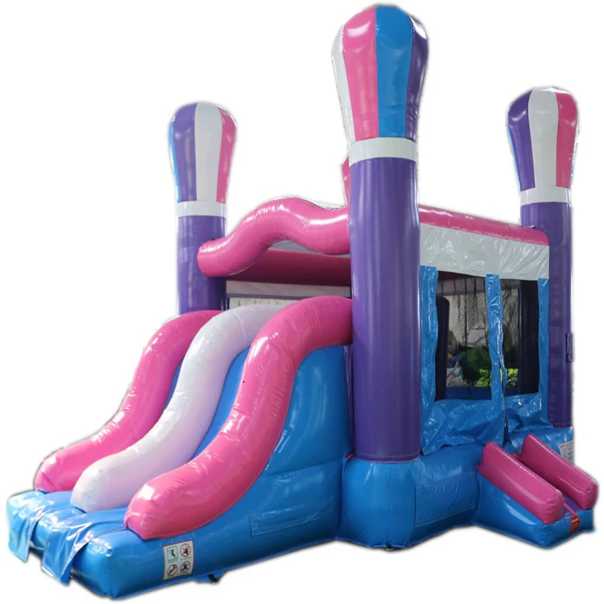 20' Pink Balloon Combination Bouncer and Slide