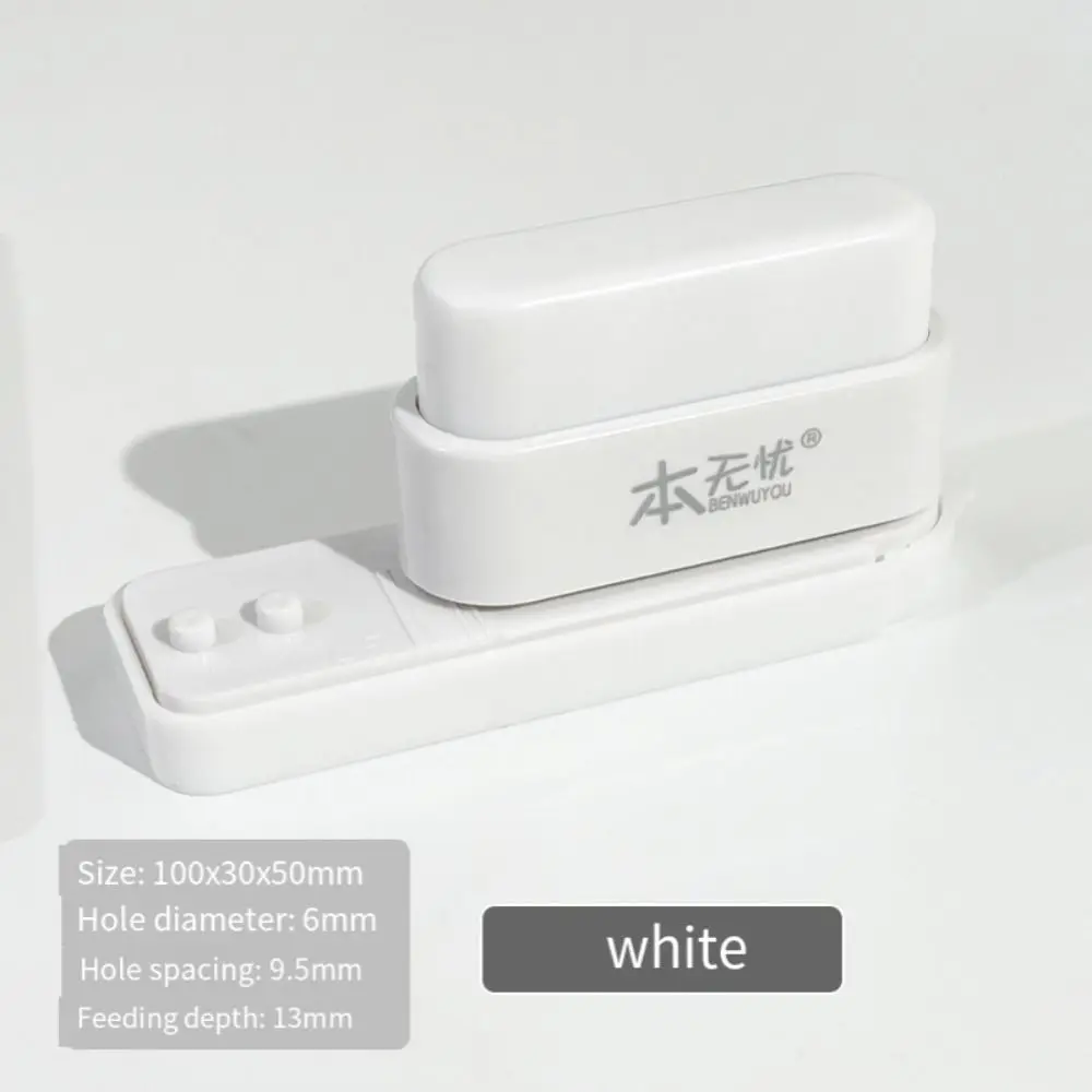 

6mm 5-Hole Paper Punch Portable Stationary Hand Account Hole Puncher Plastic Mini Standard Hole Punch DIY Scrapbook