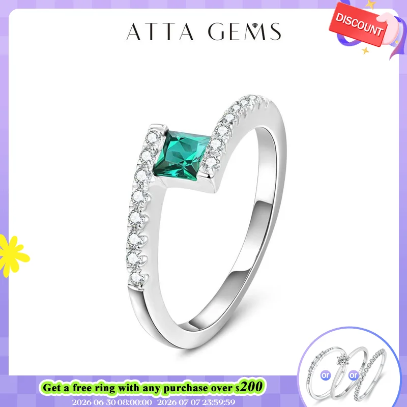 

100% 925 Sterling Silver Created Gemstone 1.0 Carat Emerald Gemstone Birthstone Wedding Engagement Ring Fine Jewelry Wholesale