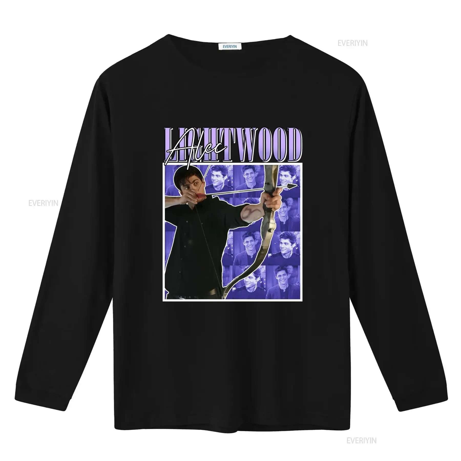 Alec Lightwood 90 s Vintage T Shirt long or short sleeves vintage Washed fashion Stylish Versatile Breathable Comfortable view 3