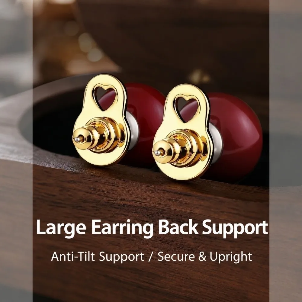 Durable Flexible Earring Lifter Silicone Reusable Earring Support Back Plastic Washable DIY Jewelry Accessory Heavy Studs