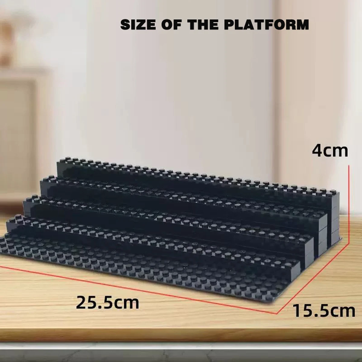 Minifigure base bottom plate ladder version small particle parts accessories display stand storage display