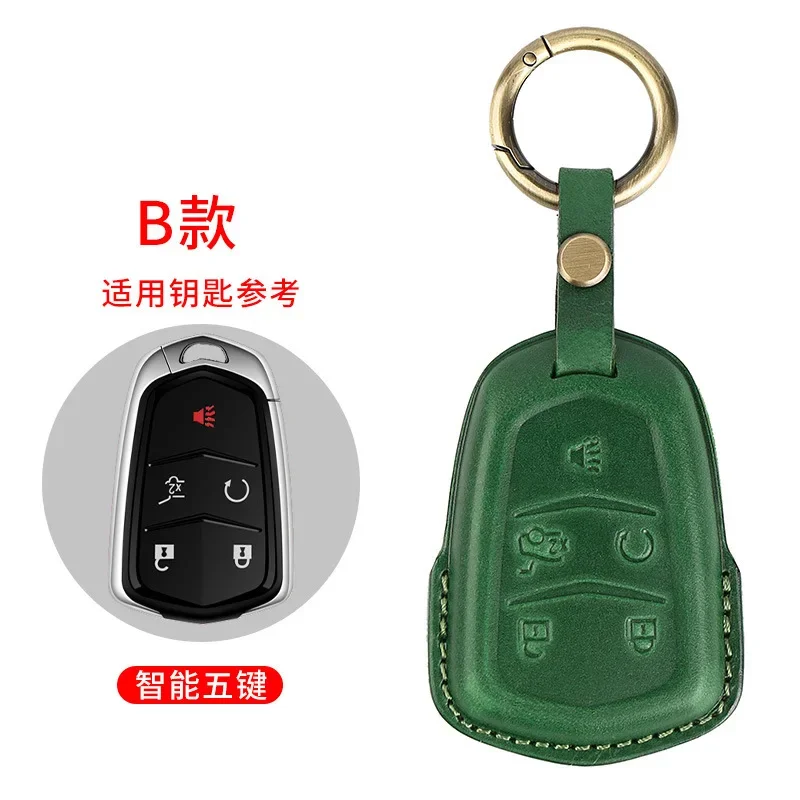 2024 Genuine Luxury Car Key Cover Case Protection for Cadillac CT6 Xt4 Xt5 XT6 XTS CT4 CT5 ATS-L Car Key Purse Bag Wholesale