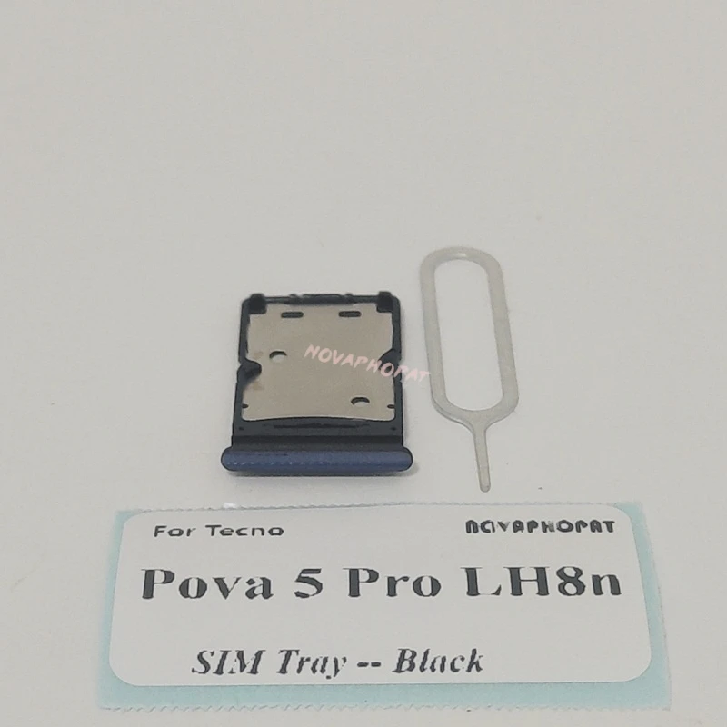 Tecno Pova 5 Pro용 SIM 카드 트레이, LH8n Sim 거치대 슬롯 어댑터 리더 핀, 신제품