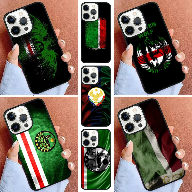 Chechen Flag Chechnya Phone Case For iPhone 16 15 14 Pro Max 11 13 12 Mini Max SE 2020 6s 7 8 Plus Cover Capa