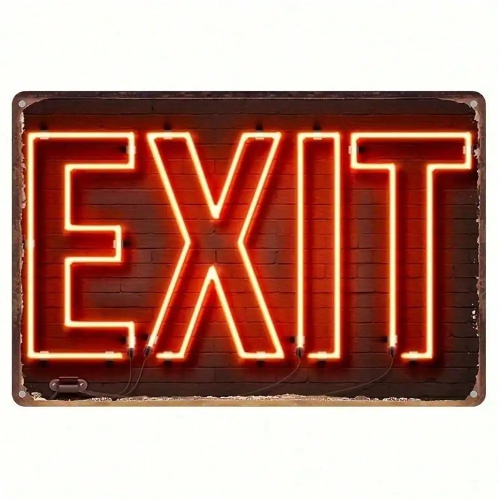 Vintage-Blechschild aus Metall – 2D-Flachdruck, Wandkunst im rustikalen Stil für Zuhause und Büro, mit Bar-/Pub-Thema