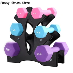 New Foldable Dumbbell Rack Stand Home Sports Fitness Equipment Storage Holder Weight Lifting Support Dumbbell Floor Bracket