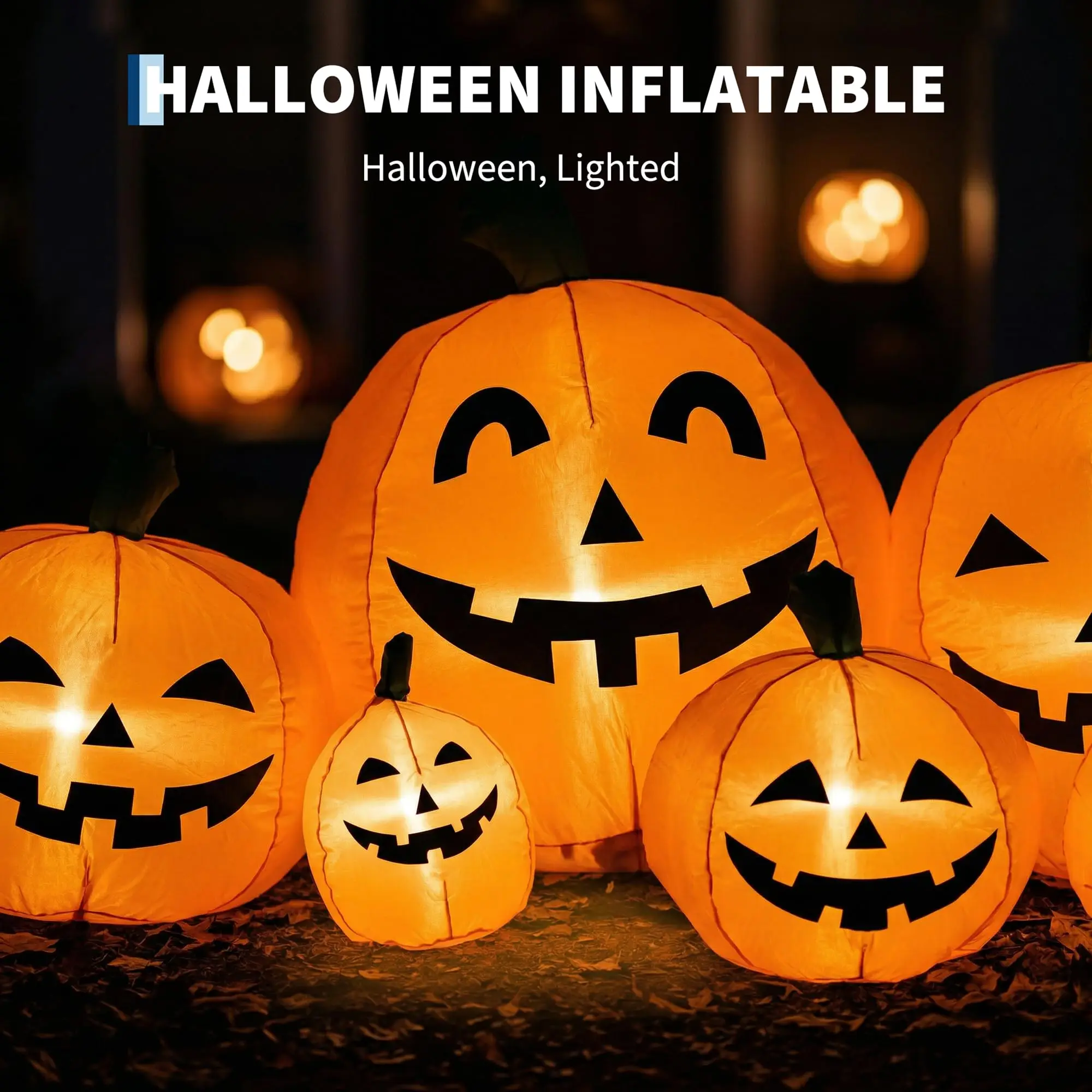 7.5ft Inflatable Halloween Pumpkin Decoration with LED Lights 4