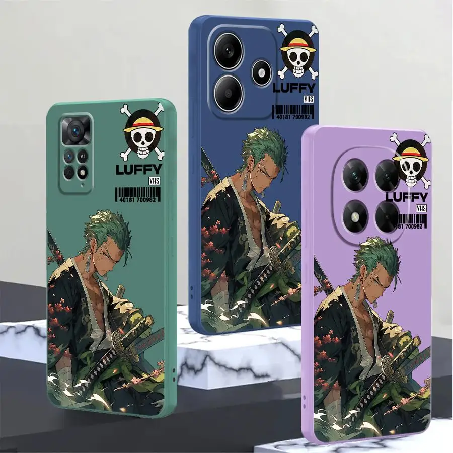 Case for Xiaomi Redmi Note 15 Pro Plus 12S Note 14 13 12 11 8 9 11S 9S 10 Lite 14 Phone Cover Ones Pieces Zoro