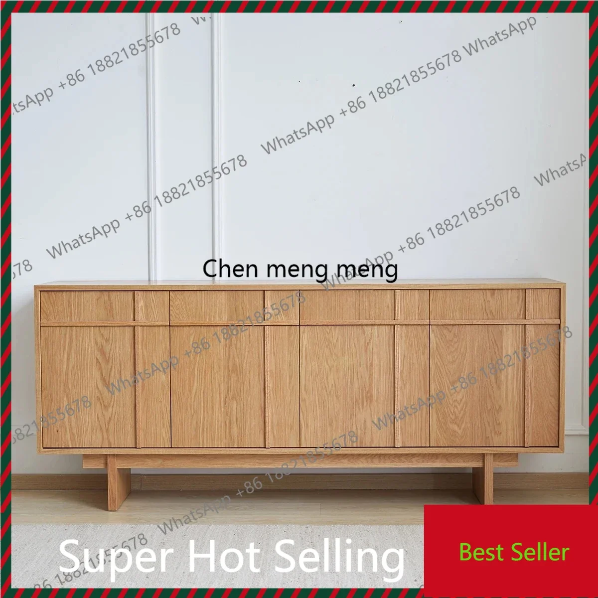 

ZZWabi Sandy Wind Retro Solid Wood Simple Entrance Cabinet Log Wind Bedroom Bedside Cabinet