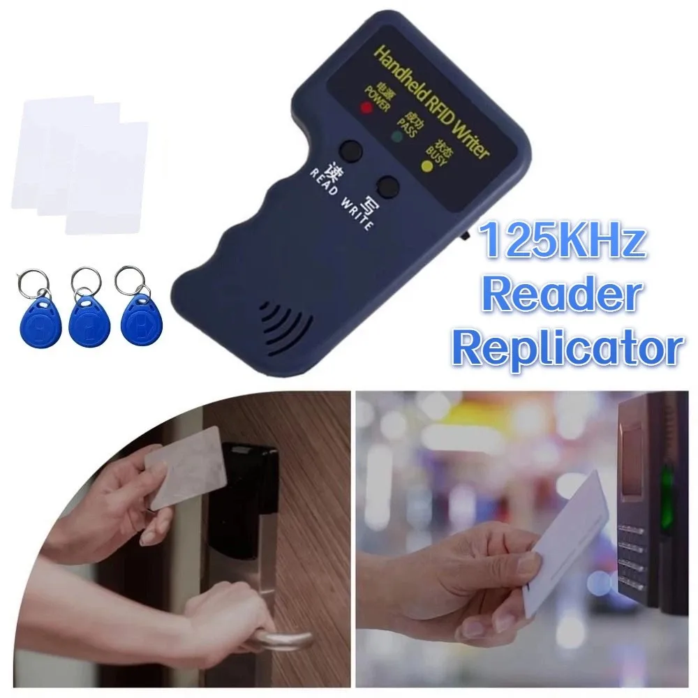 

Programmable ID Card Handheld Duplicator Low-frequency Rewritable ID Card Copying Machine Waterproof Smart Chip