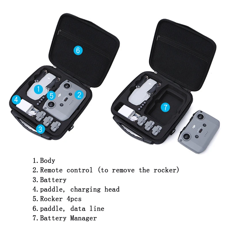 Прочная переносная портативная дорожная сумка для DJI Mini 4K Mini 2 SE, летная Противоударная сумка, защитная сумка для переноски