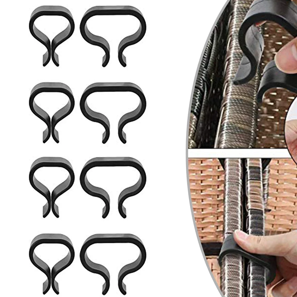 8/4 Pcs Garden Furniture Clips Non-Slip Fasteners Easy Install For Wicker Chairs Rattan Chairs Sectional Patio Sofas Furniture