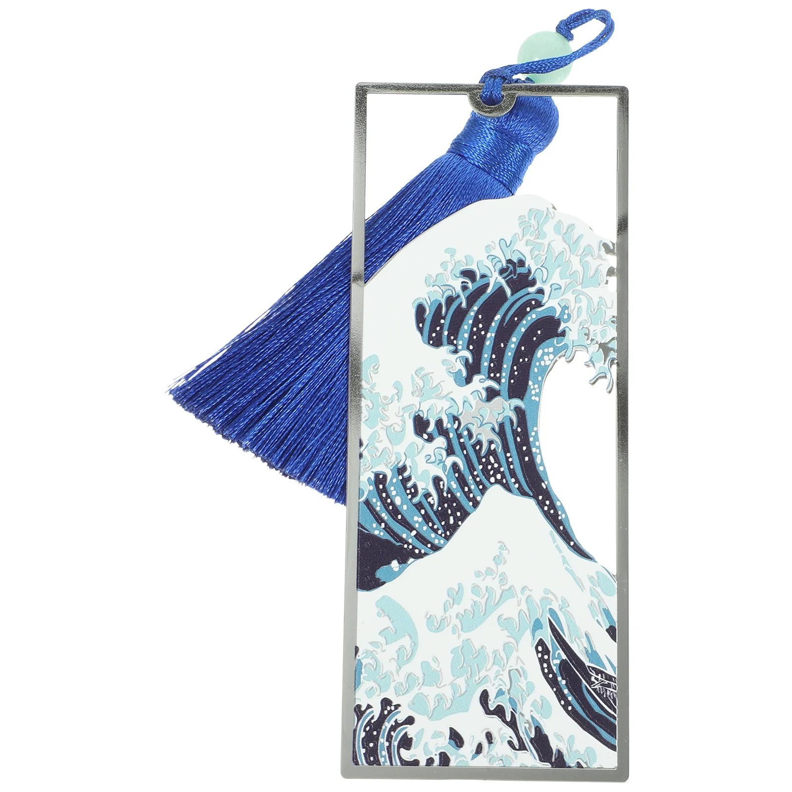 Memorial Gifts Bookmark Sea Wave Birthday Present Page Decorative Tassel Blue Reading Supplies Ocean Student