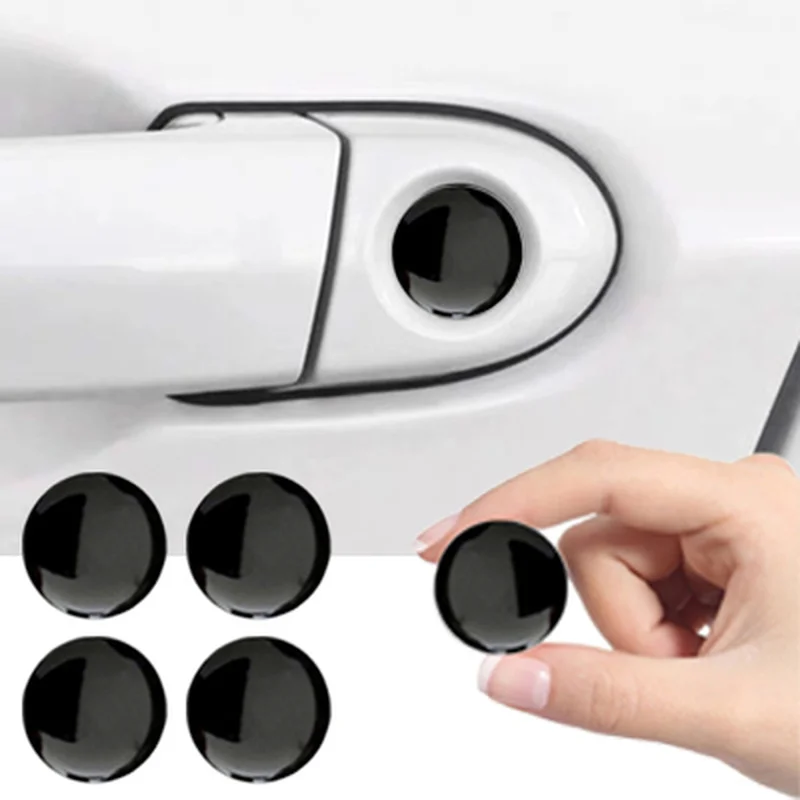 4pcs Universal Car Door Keyhole Stickers Auto Door Lock Protection Self-adhesive Decals Accessories for BMW X3 X5 E46 E85 E60