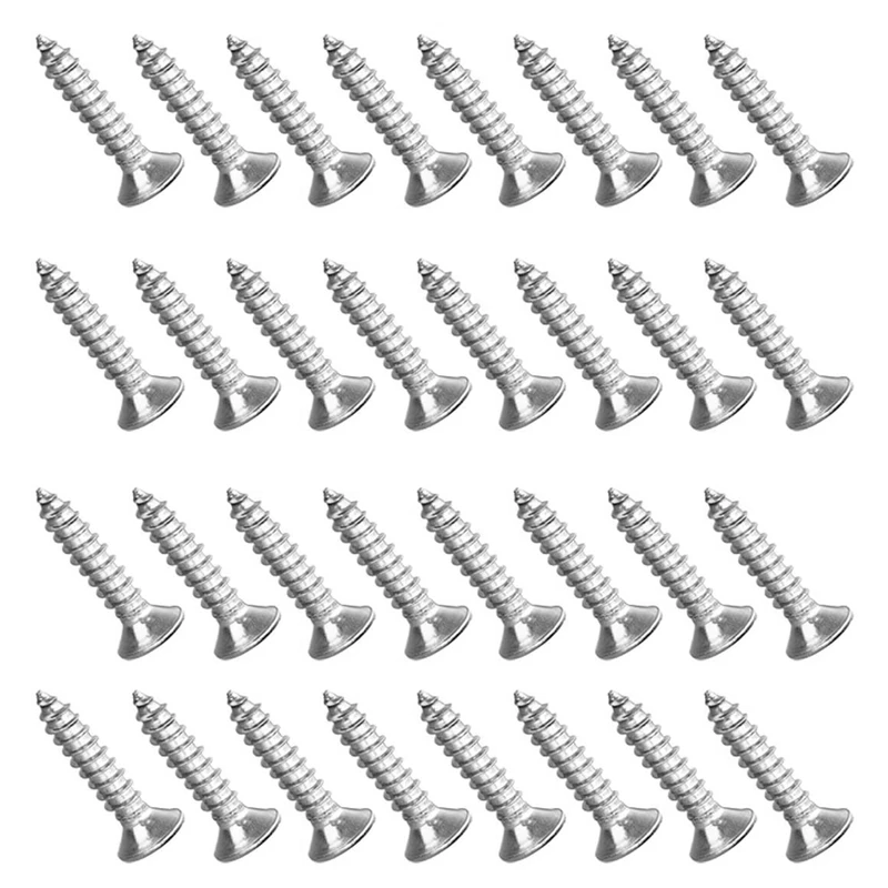 40 Pcs Self Tapping Screws Stainless Steel M4 Screws, Phillips Pan Head Screws For Hinge Multi-Purpose DIY Decorative